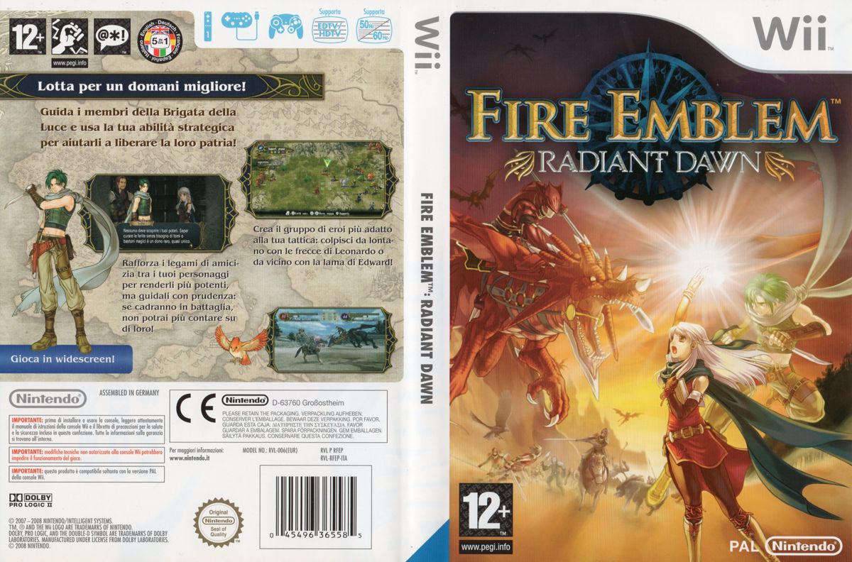 Fire Emblem Radiant Dawn box art for Wii